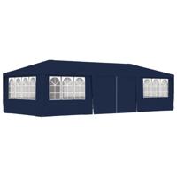 Partytent met zijwanden professioneel 90 g/m² 4x9 m blauw