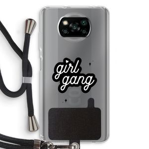 Girl Gang: Xiaomi Poco X3 NFC Transparant Hoesje met koord