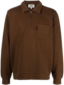 YMC sweat Sudden à manches longues - Marron