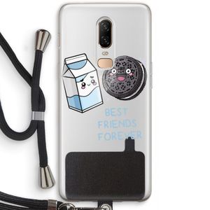 Best Friend Forever: OnePlus 6 Transparant Hoesje met koord