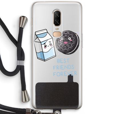 Best Friend Forever: OnePlus 6 Transparant Hoesje met koord
