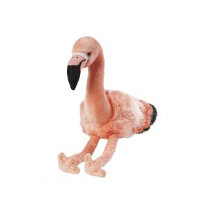 Nature Planet pluche knuffeldier Flamingo - Roze - 35 cm - Tropische vogels knuffels