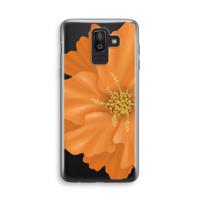 Orange Ellila flower: Samsung Galaxy J8 (2018) Transparant Hoesje