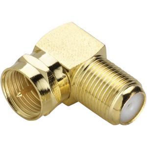 Renkforce F-connector, haaks [F-stekker -F-koppeling]Goud