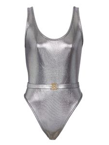 Balmain maillot de bain à fini métallisé - Argent