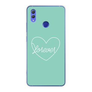 Forever heart pastel: Honor Note 10 Transparant Hoesje