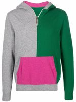 Mackintosh hoodie colour block en maille - Vert