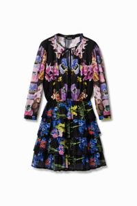 Jurk met orchideeën M. Christian Lacroix - BLACK - XL