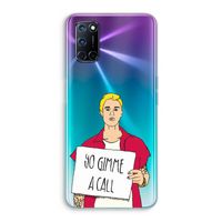 Gimme a call: Oppo A52 Transparant Hoesje