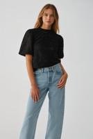 Only Onlluz S/s Puff Sleeve Top Jrs T-shirts Black