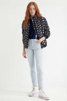 Gestreepte skinny jeans - BLUE - 40