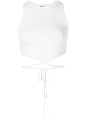 alice + olivia débardeur Latia à coupe crop - Blanc