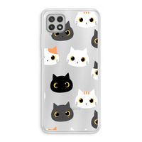 Katten: Samsung Galaxy A22 4G Transparant Hoesje Katten: Samsung Galaxy A22 4G Transparant Hoesje