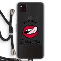 Badass Babes Club: Pixel 4a 5G Transparant Hoesje met koord