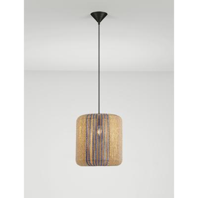Lyora HanglampAbby Ø 33cm blauw met bruin - 9586604