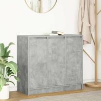 Dressoir 85x34x76 cm bewerkt hout betongrijs