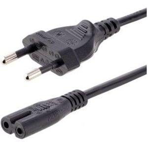 StarTech.com 752E-2M-POWER-LEAD electriciteitssnoer Zwart CEE7/16 C7 stekker