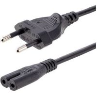 StarTech.com 752E-2M-POWER-LEAD electriciteitssnoer Zwart CEE7/16 C7 stekker
