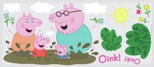 RoomMates muurstickers Peppa Pig vinyl 14 stuks RoomMates muurstickers Peppa Pig vinyl 14 stuks