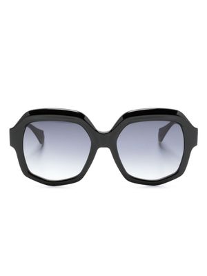 GIGI STUDIOS lunettes de soleil à monture géométrique - Noir