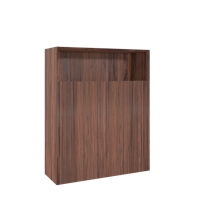 Balmani Fila zwevende badkamerkast fineer notenhout 100 x 30 x 120 cm - thumbnail