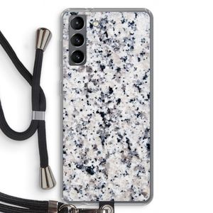 Gespikkelde marmer: Samsung Galaxy S21 Transparant Hoesje met koord