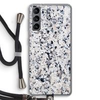 Gespikkelde marmer: Samsung Galaxy S21 Transparant Hoesje met koord