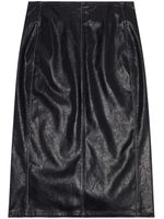 Diesel O-Taten faux-leather midi skirt - Noir