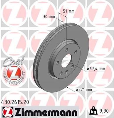 Remschijf Coat Z 430261520
