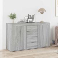 Dressoir met lade Grijs sonoma 120 x 36 x 69 cm Bewerkt hout