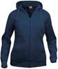 Clique 021035 Basic Hoody Full zip ladies - Dark Navy - XS