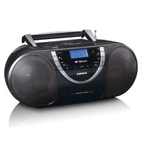 Draagbare radio CD-speler met DAB+ en Bluetooth® Lenco Zwart-Zilver - thumbnail