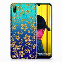 Huawei P Smart 2019 | TPU Case | Gouden Bloemen Huawei P Smart 2019 | TPU Case | Gouden Bloemen