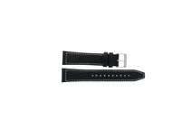 Horlogeband Seiko SNAD93P1 / 7T62 0HW0 / 4A3J1JL / L0CR011J0 Leder Zwart 21mm - thumbnail