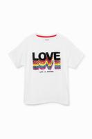 T-shirt met Love - WHITE - 3/4 - thumbnail