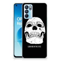 Silicone Back Case OPPO Reno6 5G Skull Eyes