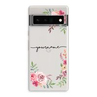 Rozen: Google Pixel 6 Pro Transparant Hoesje