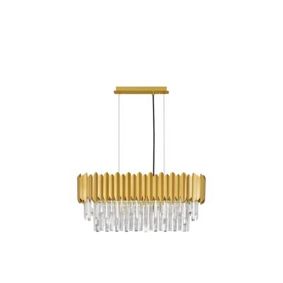Lyora HanglampMagnolia langwerpig goud en kristal - 9824077