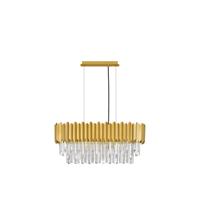 Lyora HanglampMagnolia langwerpig goud en kristal - 9824077