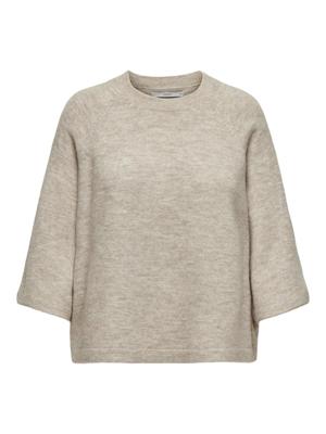 Only Onlsimoni 3/4 Pullover Knt Noos Trui Pumice Stone Melange