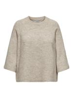 Only Onlsimoni 3/4 Pullover Knt Noos Trui Pumice Stone Melange