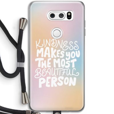 The prettiest: LG V30 Transparant Hoesje met koord