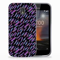 Nokia 1 | TPU bumper | Feathers Color