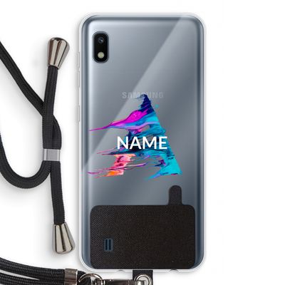 Abstract Spectrum: Samsung Galaxy A10 Transparant Hoesje met koord