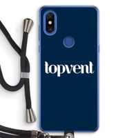 Topvent Navy: Xiaomi Mi Mix 3 Transparant Hoesje met koord