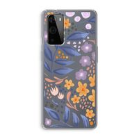 Flowers with blue leaves: OnePlus 9 Pro Transparant Hoesje