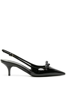 Miu Miu escarpins 75 mm à détail de nœud - Noir