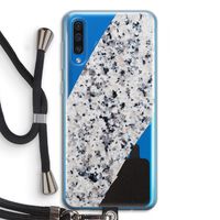 Gespikkelde marmer: Samsung Galaxy A50 Transparant Hoesje met koord