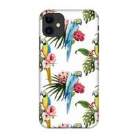 Kleurrijke papegaaien: Volledig geprint iPhone 11 Hoesje