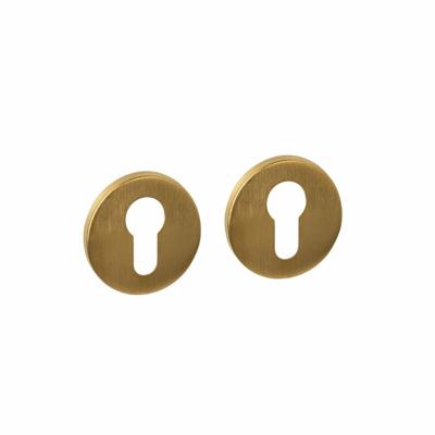 Intersteel cilinderrozetten verdekt ø52x6mm - PVD messing mat Intersteel cilinderrozetten verdekt ø52x6mm - PVD messing mat